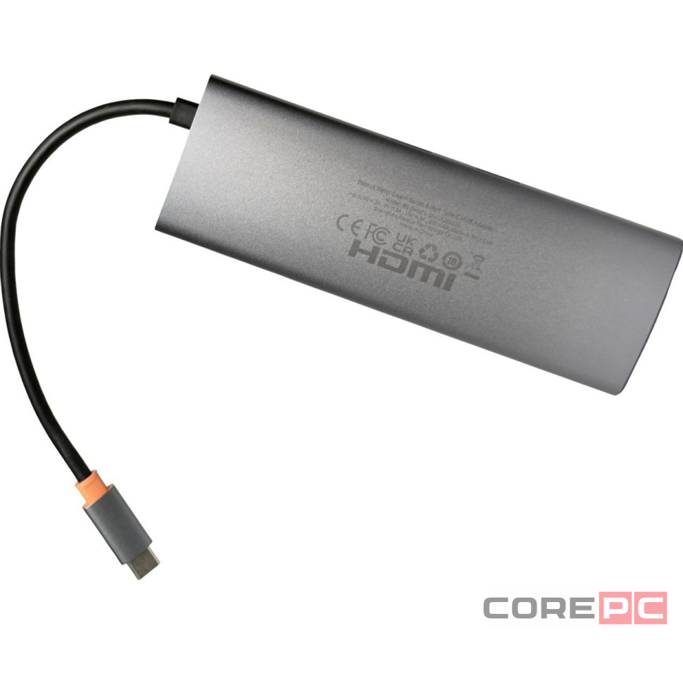 USB-C хаб Baseus StarJoy 8-Port Type-C HUB WKWG080113 серый