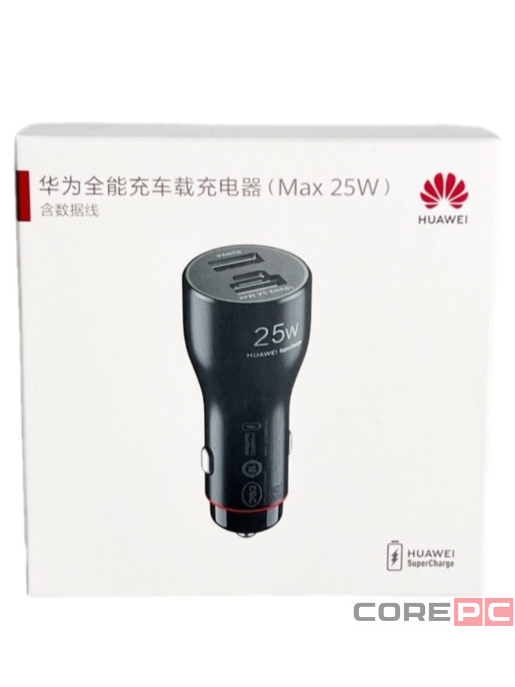 Автомобильное заряд. устр. Huawei P0014 2USB/1USB-C 25W черное