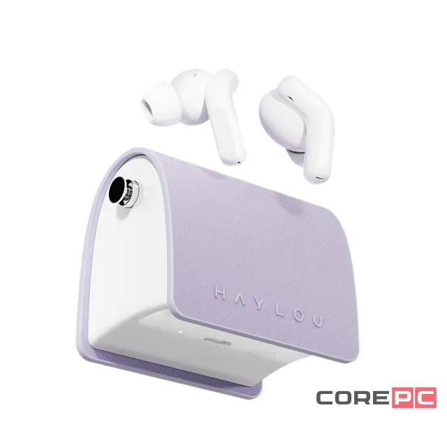 Беспроводные наушники TWS Haylou Lady Bag T87 38mAh/ANC/IPX4 пурпурные