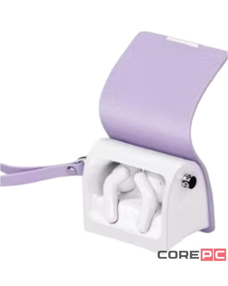 Беспроводные наушники TWS Haylou Lady Bag T87 38mAh/ANC/IPX4 пурпурные