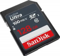 SDXC карта памяти SanDisk 128GB Class10 Ultra UHS-I 100MB/s (SDSDUNR-128G-GN3IN)