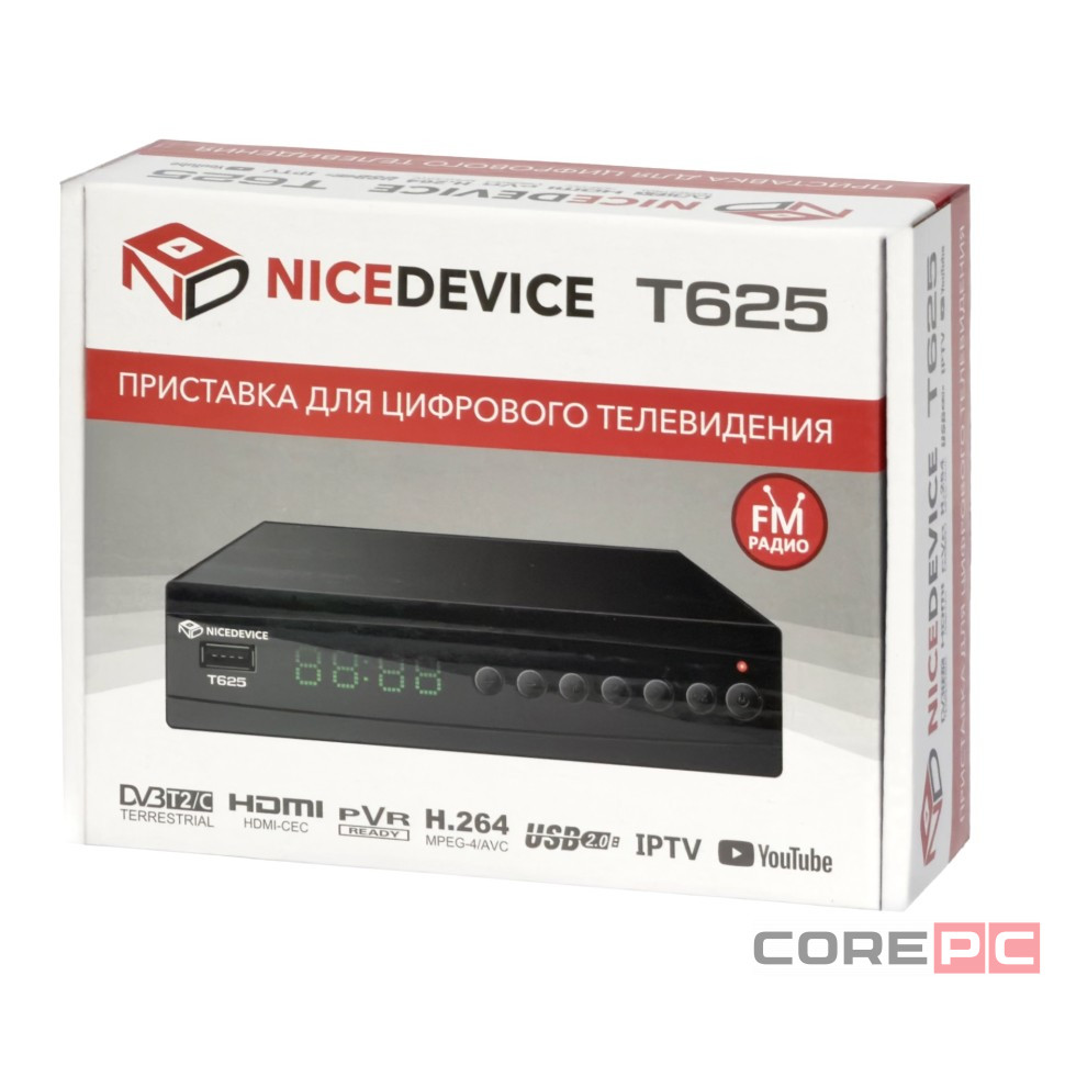ТВ-приставка для приема цифрового телевидения NiceDevice T265