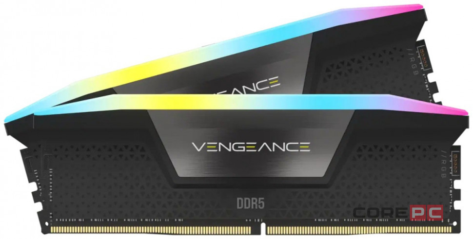 Оперативная память 32 Gb 6400 MHz Corsair VENGEANCE RGB Black XMP (CMH32GX5M2B6400C36)