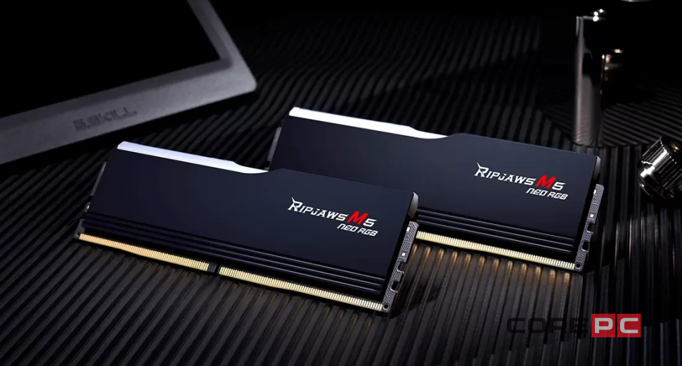 Оперативная память 64 Gb 6000 MHz G.Skill RIPJAWS M5 NEO RGB Black (F5-6000J3040G32GX2-RM5NRK)