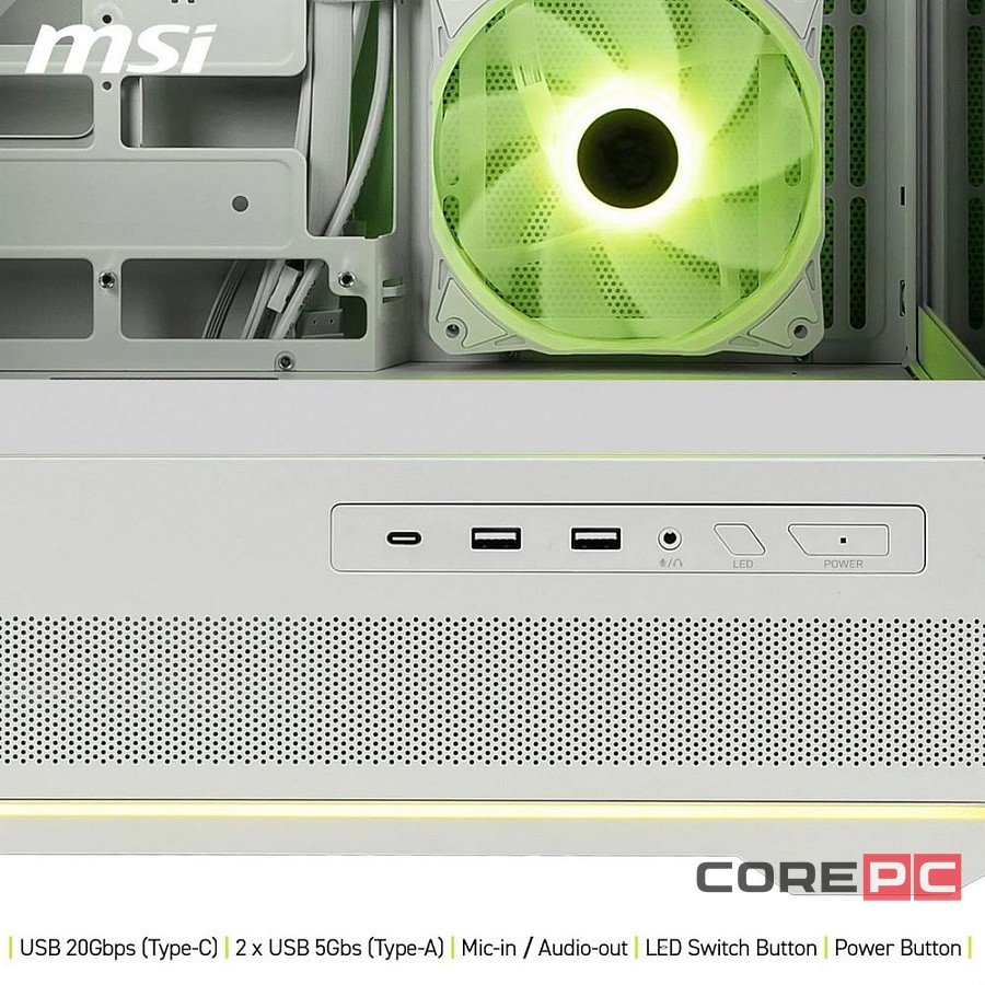 Компьютерный корпус MSI MAG PANO 110R PZ ARGB White (306-7G28W21-JA4)