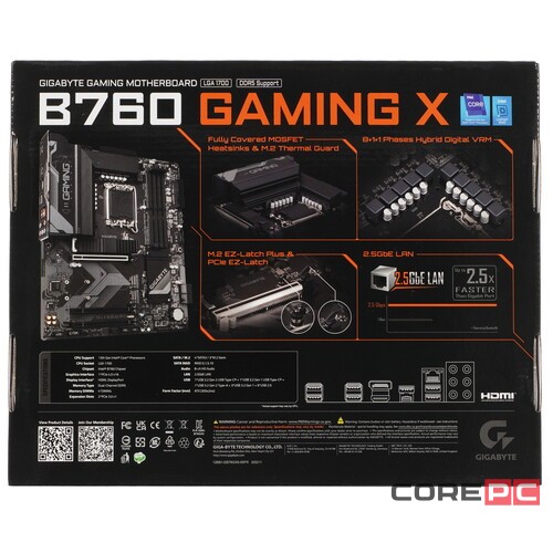Материнская плата Gigabyte B760 GAMING X