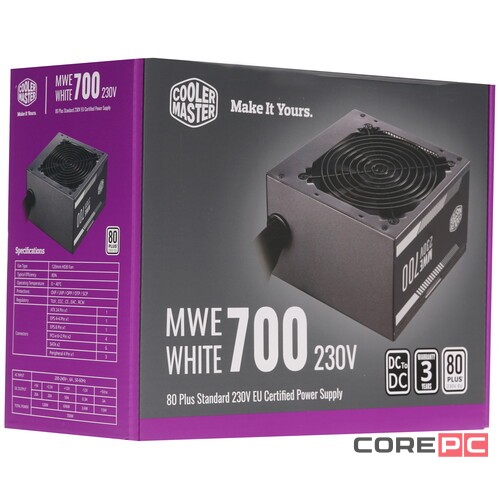 Блок питания Cooler Master 700W MWE White V2 MPE-7001-ACABW-EU
