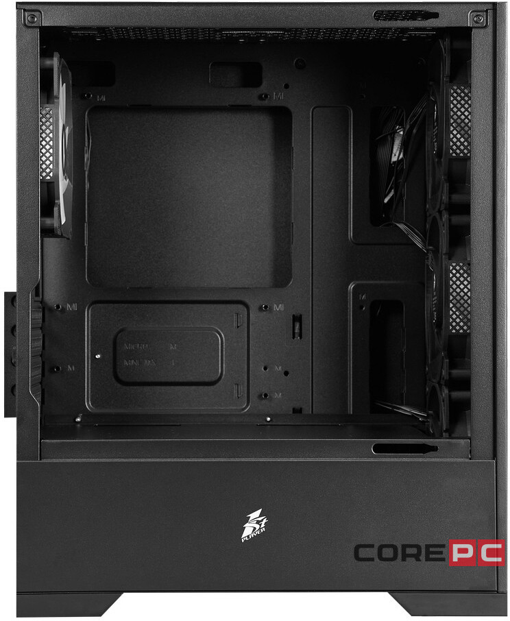 Компьютерный корпус 1STPLAYER Go2 ARGB Black (Go2-BK-4F7)