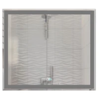Зеркало MIXLINE Минио-2 800х700 (ШВ) сенсорный выключатель, светодиодная подсветка + подогрев