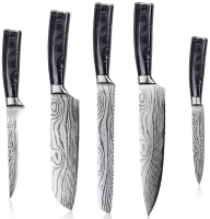 Набор ножей Xiaomi Spetime 5-Pieces Kitchen Knife Set 5шт сталь (G05-BL) (космический черный)