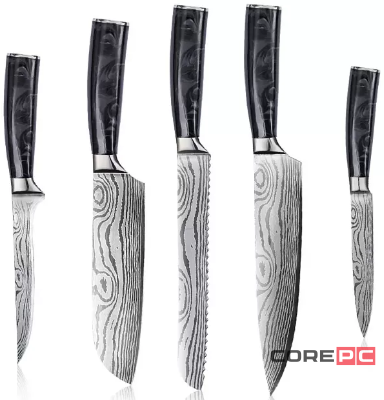 Набор ножей Xiaomi Spetime 5-Pieces Kitchen Knife Set 5шт сталь (G05-BL) (космический черный)