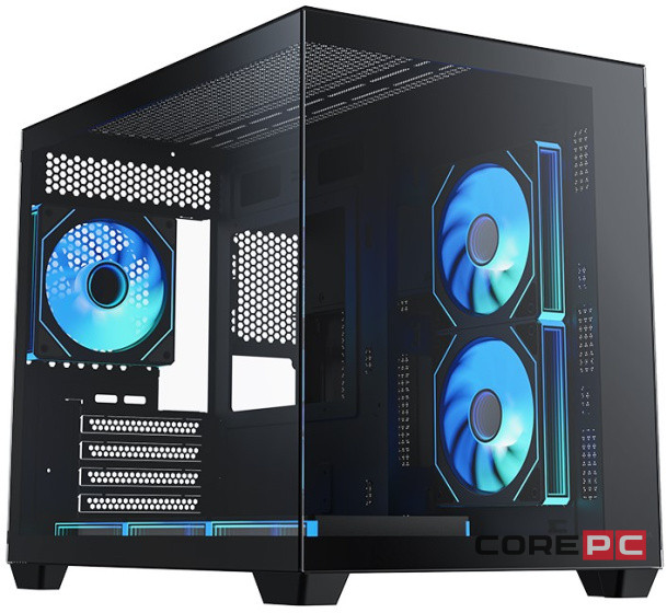 Компьютерный корпус XASTRA QW500M 6ARGB-C10-UC Black (QW500M-6FM12A-C10-UC)