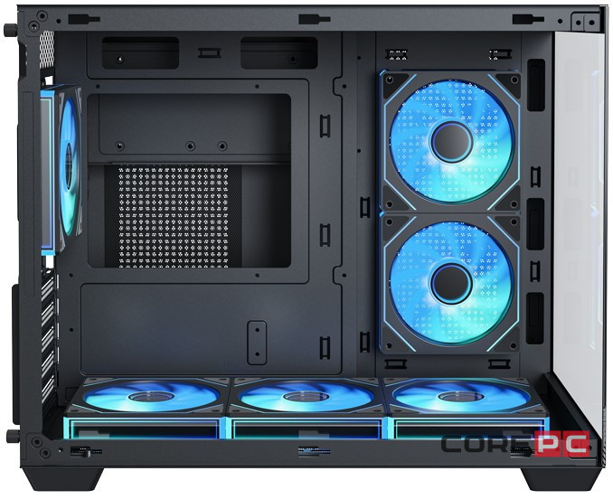 Компьютерный корпус XASTRA QW500M 6ARGB-C10-UC Black (QW500M-6FM12A-C10-UC)