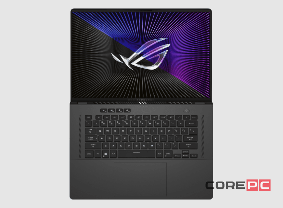 Ноутбук ASUS ROG Zephyrus G16 GA605WV-XB96 (Ryzen AI 9 HX 370/32GB/1024GB SSD/16"/2560x1600/240Hz/NVIDIA RTX 4060 8GB/Windows 11 Pro) Серый