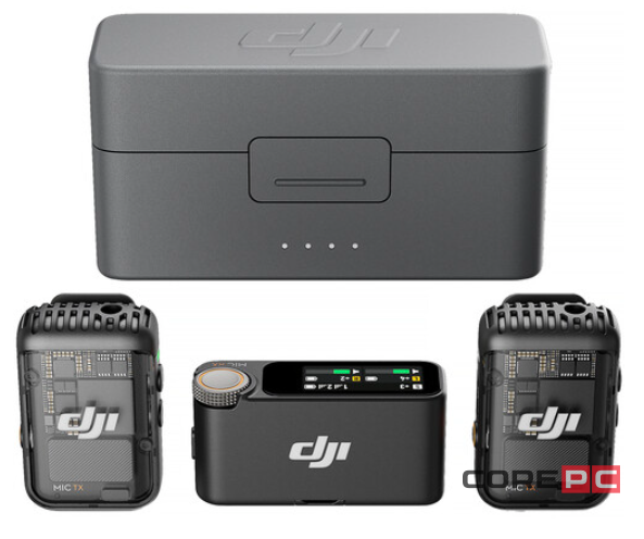 Беспроводной микрофон DJI Mic 2 (2 TX+1 RX+Charging Case) (Black)