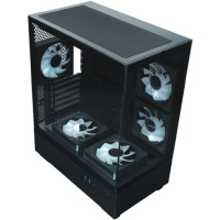 Компьютерный корпус XASTRA Q400M 5ARGB-C6-UC ARGB Black (Q400M-5FM12A-C6-UC)
