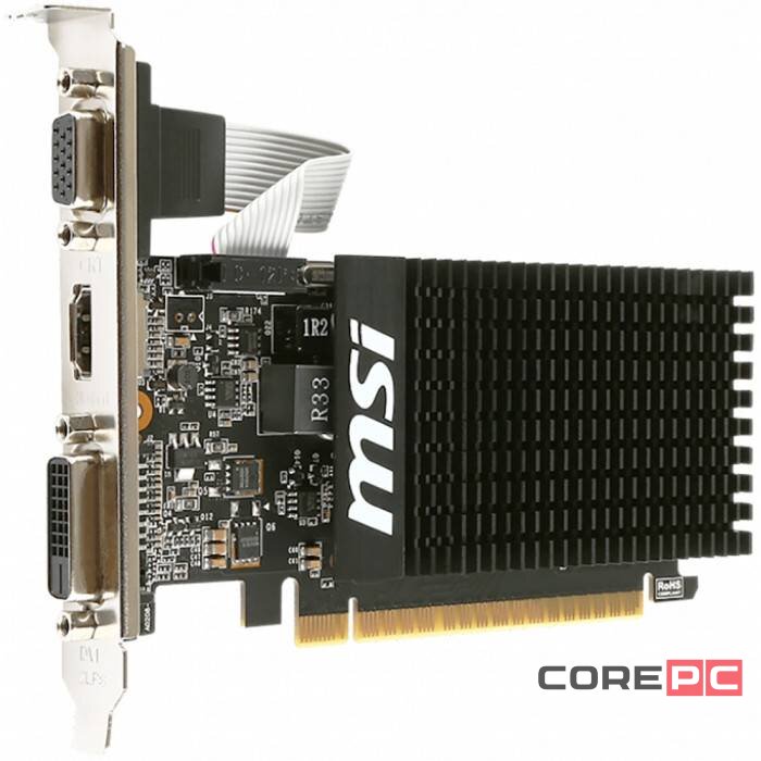 Видеокарта MSI (GT 710 2GD3H LP) GeForce GT 710 2GB Silent LowProfile
