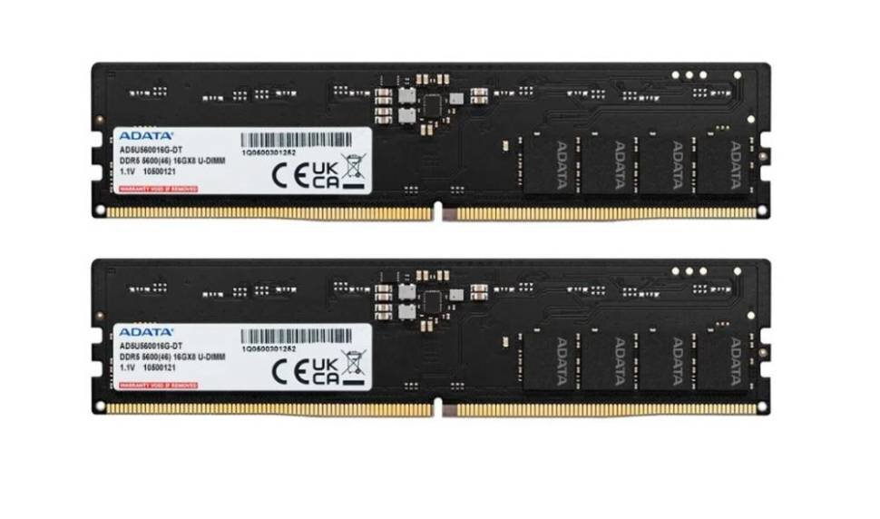 Оперативная память 32 Gb 5600 MHz ADATA (AD5U560016G-DT)