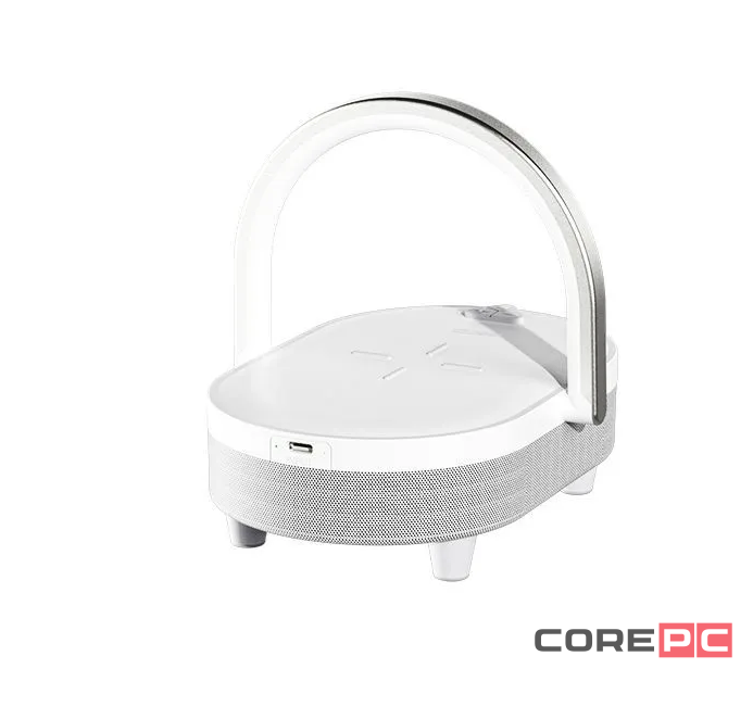 Беспроводное зарядное устройство + ночник + колонка Recci RLS-L16 15W белое