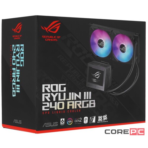 Система жидкостного охлаждения для процессора ASUS ROG RYUJIN III 240 ARGB Black (90RC00K1-M0UAY0)