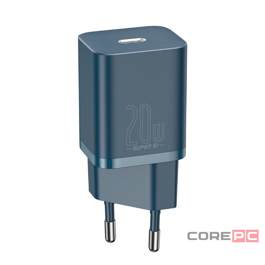 Сетевое зар. устр. Baseus Super Si 1C кабель Lightning 20W (TZCCSUP-B03) синее