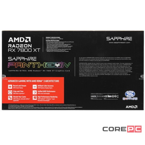 Видеокарта Sapphire (11330-01-20G) Radeon RX 7800 XT 16GB Nitro+