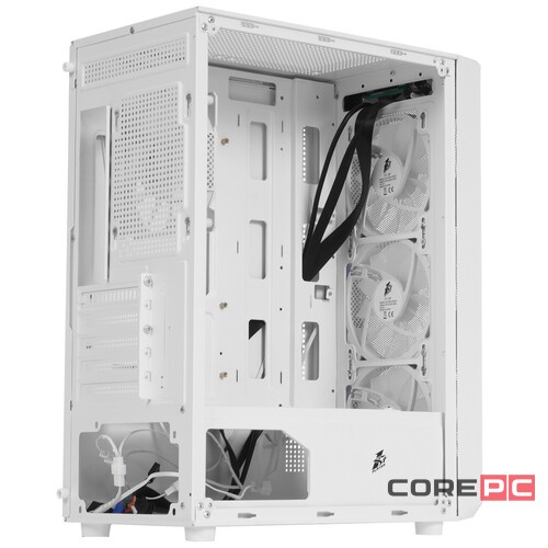 Компьютерный корпус 1STPLAYER FD3-M LED White (FD3-M-WH-4F1-W)