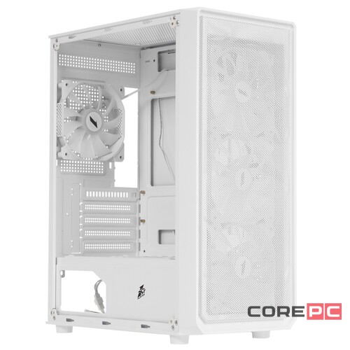 Компьютерный корпус 1STPLAYER FD3-M LED White (FD3-M-WH-4F1-W)