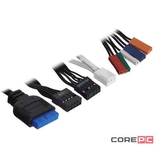 Компьютерный корпус 1STPLAYER FD3-M LED White (FD3-M-WH-4F1-W)