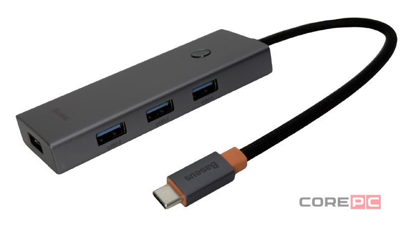 USB-C хаб Baseus Flite Series 5-Port B00052809813-00 серый