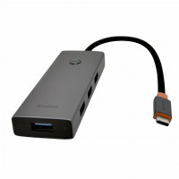 USB-C хаб Baseus Flite Series 5-Port B00052809813-00 серый