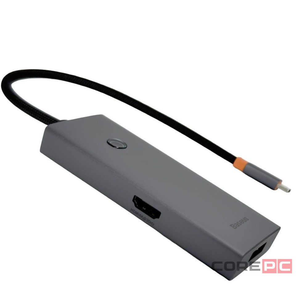 USB-C хаб Baseus Flite Series 5-Port B00052809813-00 серый