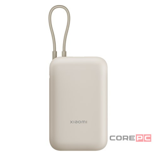 Powerbank Xiaomi Mi Power Bank Pocket 10000mAh с кабелем Type-C P15ZM бежевый