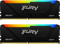 Оперативная память 32 Gb 3733 MHz Kingston FURY Beast RGB Black XMP (KF437C19BB12AK2/32)