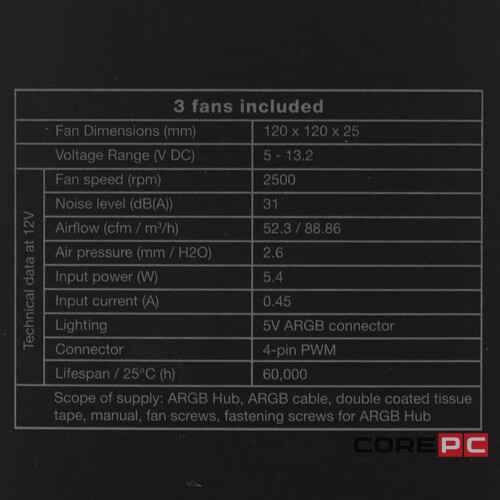 Комплект вентиляторов Be Quiet! LIGHT WINGS RGB White BL101