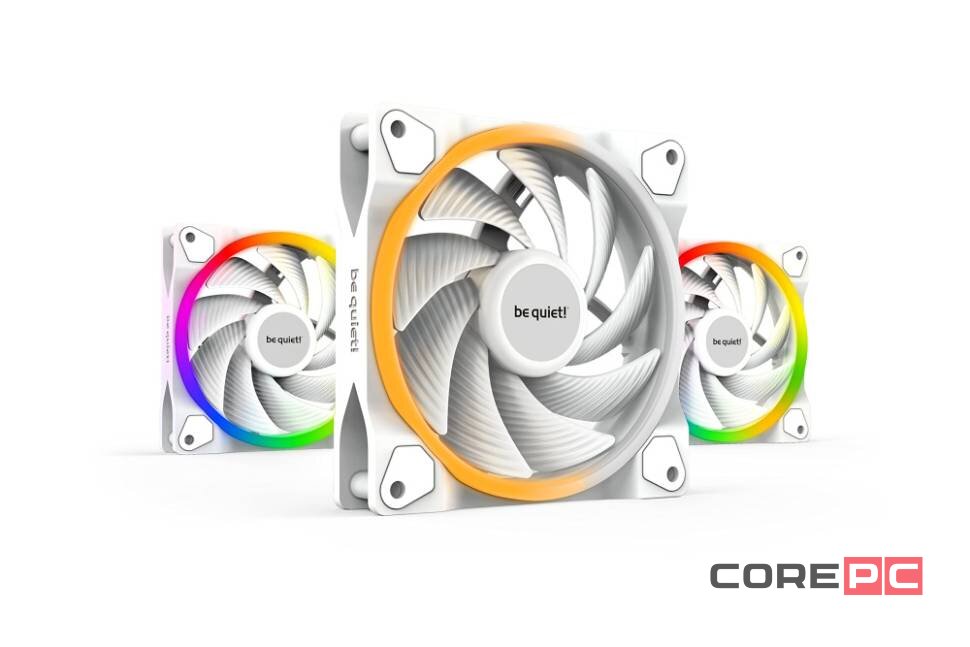 Комплект вентиляторов Be Quiet! LIGHT WINGS RGB White BL101