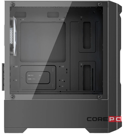 Компьютерный корпус 1STPLAYER BULLET HUNTER H2 FRGB Black (H2-BK-4F1)