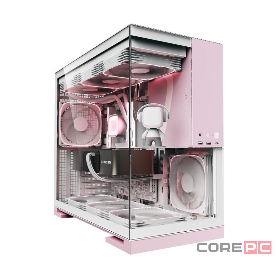 Компьютерный корпус Geometric Future Model 5 White Pink (1AM5WKPK00100)