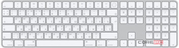 Беспроводная клавиатура Apple Magic Keyboard with Touch ID and Numeric Keypad русская (белый) (MK2C3)