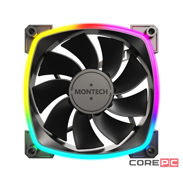 Вентилятор для корпуса Montech RX120 Reverse ARGB Black (RX120B)