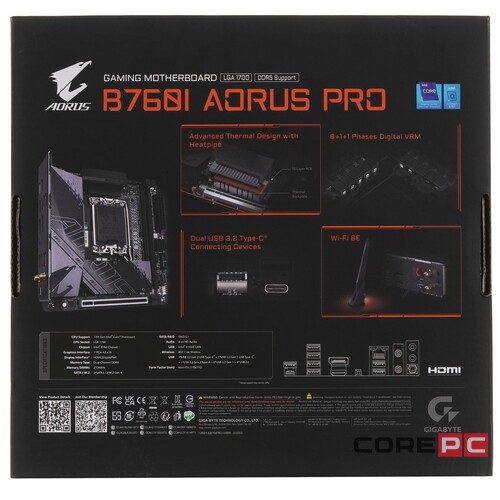 Материнская плата Gigabyte B760I AORUS PRO