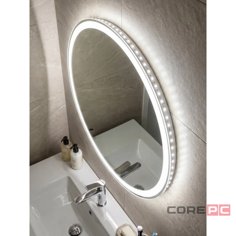 Зеркало MIXLINE Мира ЭКОНОМ D600 (ШВ) сенсорный выкл, светодиодная подсветка, без короба