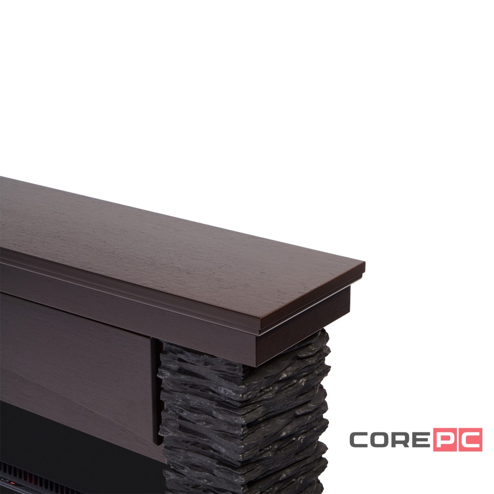 Портал Firelight Porto Long камень черный, шпон венге