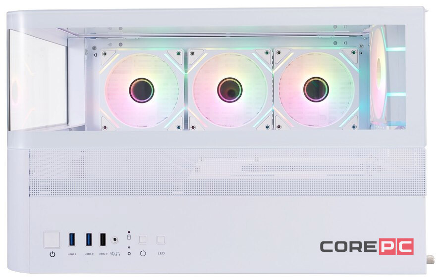 Компьютерный корпус 1STPLAYER RT6 ARGB White (RT6-WH-3FC7R-W-1FC7-W)