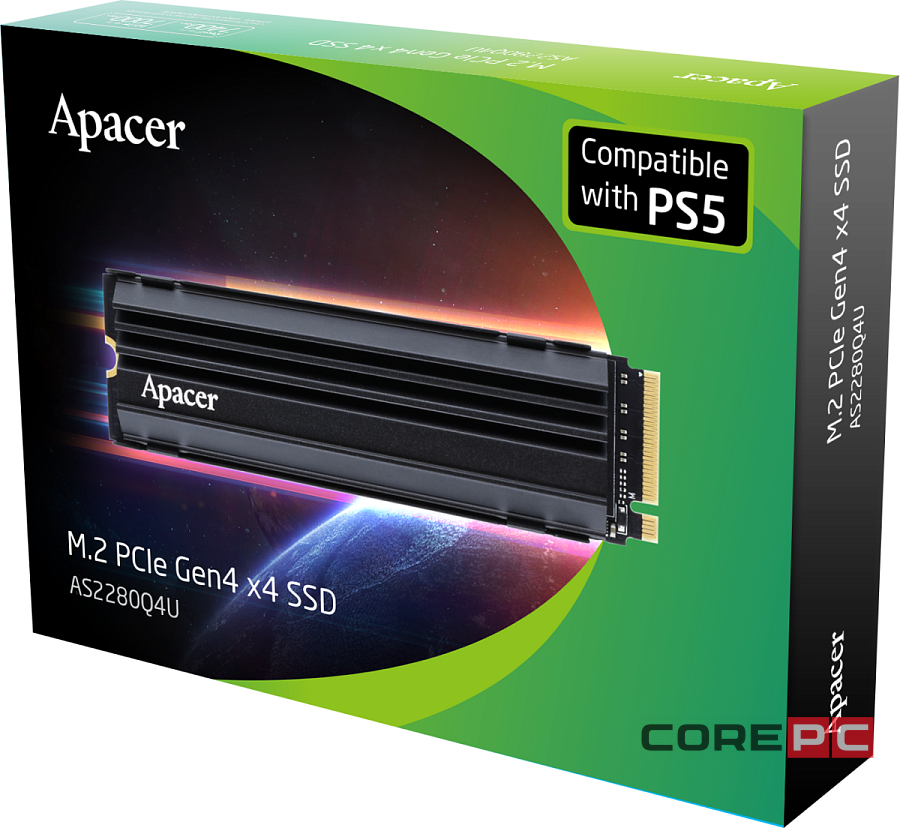 Твердотельный накопитель Apacer 1000 Gb AS2280Q4 (AP1TBAS2280Q4U5-1)