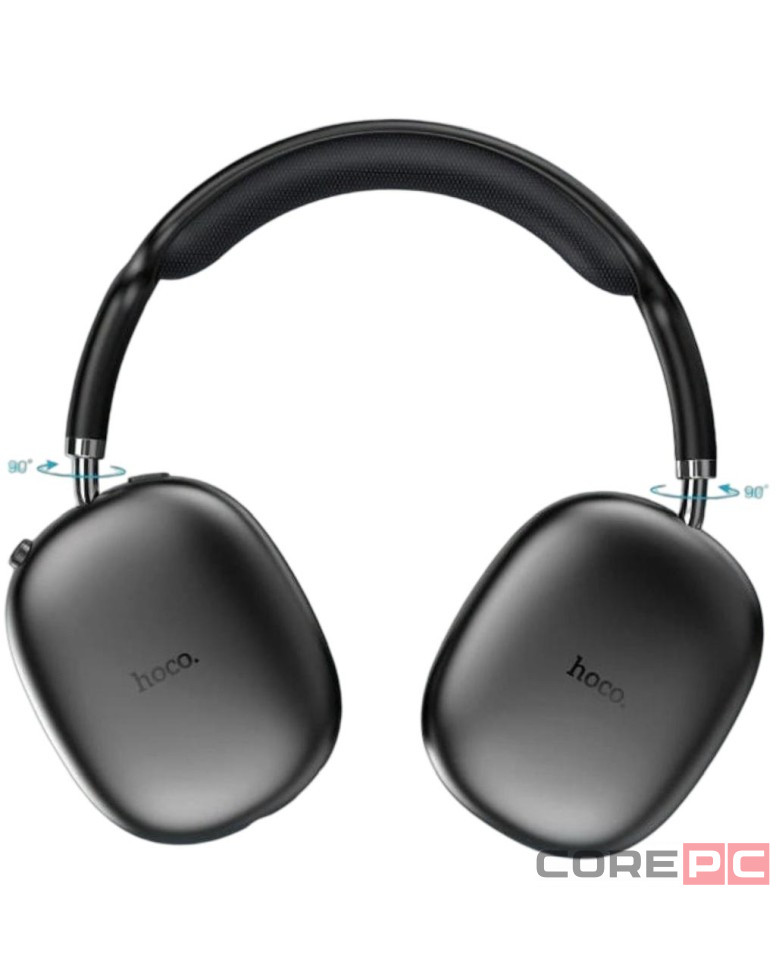 Стереонаушники Bluetooth полноразмерные Hoco W35 Air Light V5.3/45ч черные