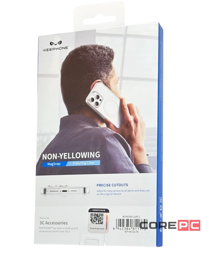 Накладка для i-Phone 16 Pro Keephone Non-Yellowing MagSnap прозрачный