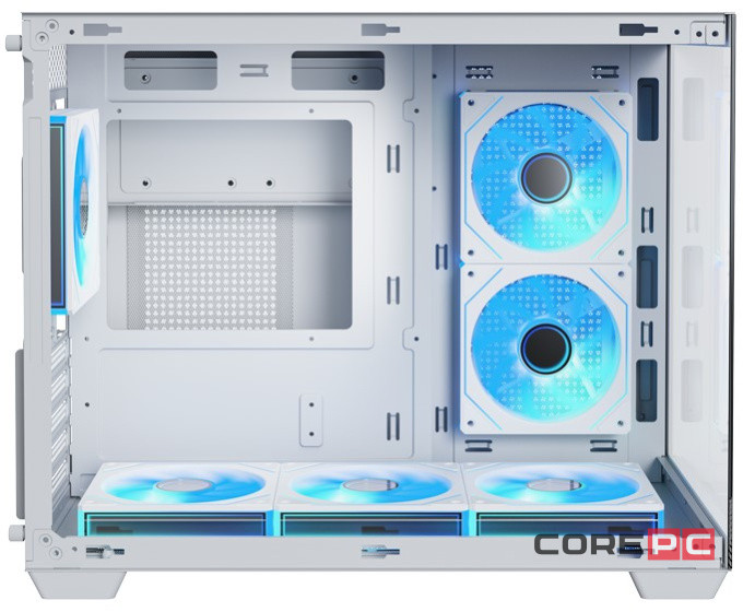Компьютерный корпус XASTRA QW500M 6ARGB-C10-UC White (QW500M-6FM12A-C10-UC-WH)