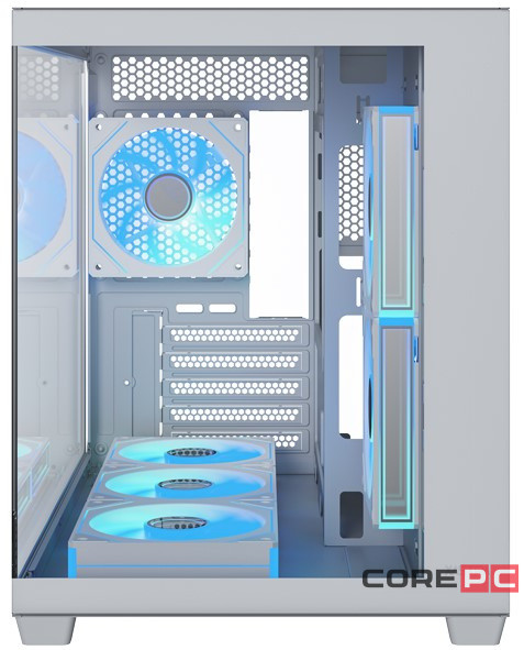Компьютерный корпус XASTRA QW500M 6ARGB-C10-UC White (QW500M-6FM12A-C10-UC-WH)