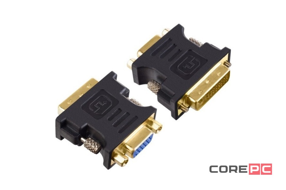 Переходник VGA (папа)-DVI (мама) Perfeo A7018